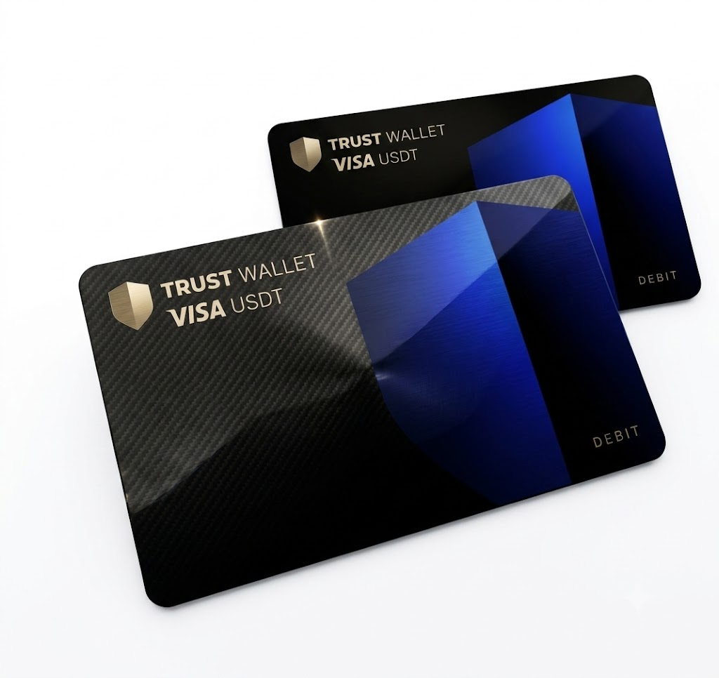Premium black metal crypto card with luxury finish